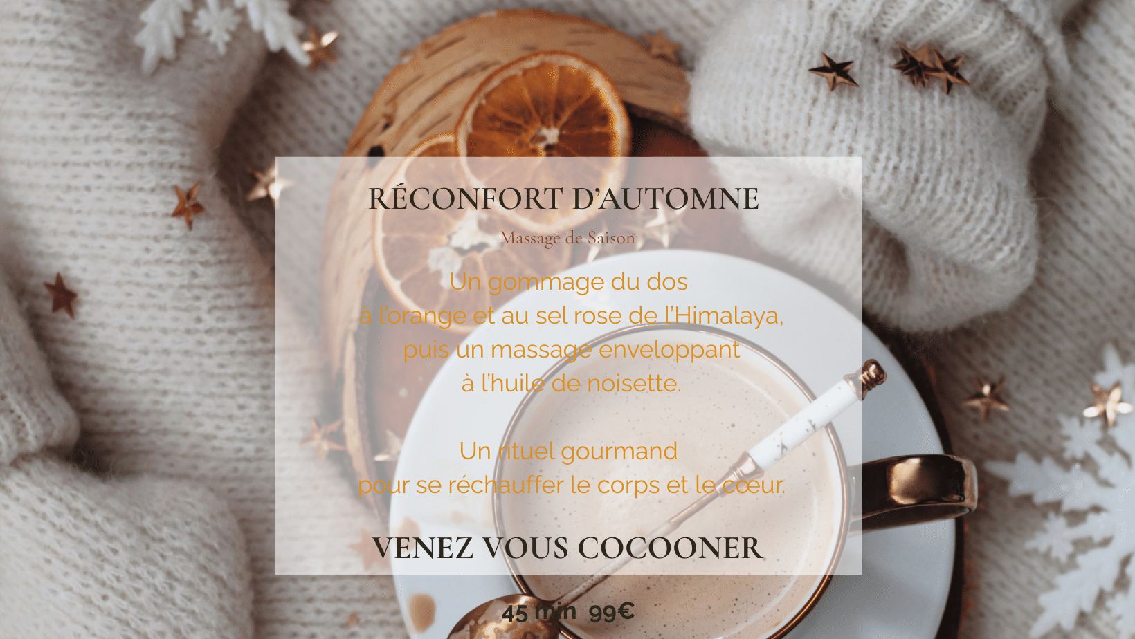 spa evreux massage soin automne gommage réconfort saison